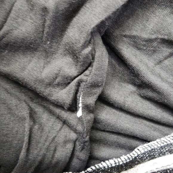 Renee C. Skirt Womens S Black Gray Striped Kaia Knit Drawstring Pockets Lined - Picture 4 of 7